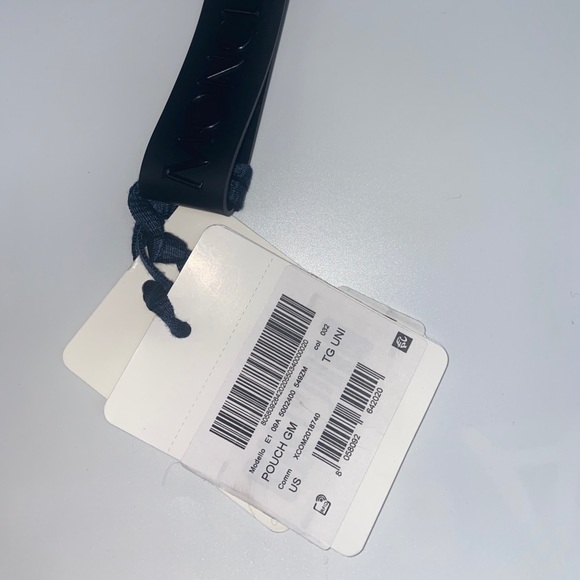 NWT Moncler White Logo GM Pouch Clutch bag - Picture 3 of 8